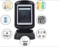 Scanner de codes-barres 1D 2D POS à main libre pour supermarché, magasins de détail