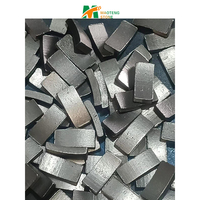 Segment de diamant de différentes tailles Type de rainure droite pour forage de béton armé