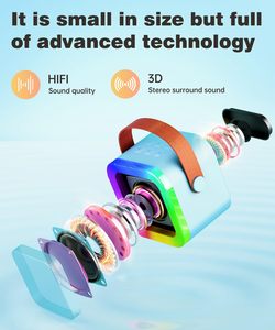 Kid <b>Mini</b> Karaoke Machine-Wireless 5W Portable <b>Speaker</b> with 10m Range Educational Toy for 5-15 Years Unisex <b>Mini</b> Karaoke Machine - Product Image 5