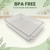 Contenants de stockage alimentaire empilables en PET sans BPA, économiseurs d'espace, hermétiques, adaptés au réfrigérateur et au congélateur, ensemble de cuisine moulé par injection