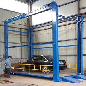 WEMET <span class=keywords><strong>Precio</strong></span> Barato Uso Vertical Car Lift 4 Post Car Elevador Ascensor Estacionamiento para Sótano Garaje - Product Image 4
