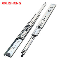 Glissières de tiroir verrouillables AOLISHENG D5115 150 lb / 68 kg à extension complète, roulement à billes, montage latéral, robustes, 10-40 pouces