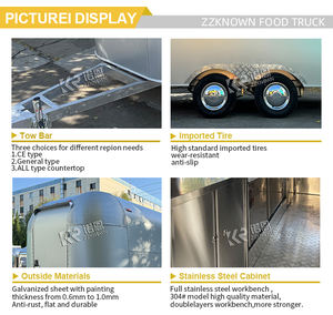 Camion de restauration pour camping, BBQ, burgers, remorque alimentaire personnalisable, remorque OEM de haute qualité, matériau en aluminium anodisé - Product Image 4