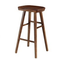 Table de bar café simple en bois massif, table basse, table de bar et ensemble de chaises, table haute et chaise de bar pieds de fer de table en bois