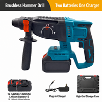 Marteau perforateur rotatif sans fil 3-en-1 26 mm de qualité industrielle, batterie lithium 21V sans balais, portable pour béton et maçonnerie