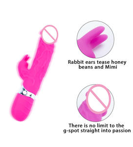 Ypm Oplaadbare Siliconen Konijn Vibrator Voor Vrouwen G-Spot <span class=keywords><strong>Clitoris</strong></span> G-Spot <span class=keywords><strong>Clitoris</strong></span> <span class=keywords><strong>Massage</strong></span> Dubbele Vibratie Stuwkracht - Product Image 3