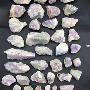 Cristales Naturales Ecológicos CrystalHola al por Mayor, Calcita Púrpura en Bruto, Efecto Llama Fluorescente, Espécimen Mineral Único - Product Image 5