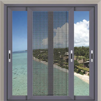 Ventana Corredera de Aluminio Moderna, Ventanas Correderas de Aluminio con Doble Acristalamiento, Ventana de Aluminio con Vidrio de Bajo Costo