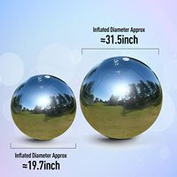 Boule miroir gonflable géante, sphère réfléchissante brillante, décoration de fête, boule disco pour mariage, festival, scène extérieure