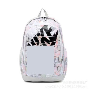 Letter Stitching Print <b>Backpack</b> Large Capacity Unisex Student Schoolbag For High School Travel Outdoor Use - Product Image 5