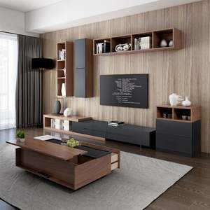 Mueble de TV de Madera Maciza Hecho a Medida, Diseño Europeo Moderno, Muebles para Sala de Estar, Hogar, Hotel, Apartamentos, Hospitales - Product Image 4