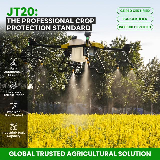 Joyance Automation Big Drone Agriculture Blast Sprayer Drone Continuous Action Atomizer Drone with GPS radar