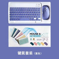 Keyboard dan Mouse Combo Nirkabel 2.4G Mini Dual Mode RGB Backlit, Desain Anti Air dan Anti Jatuh, Tombol Multimedia untuk Bisnis dan Kantor