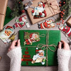 Nouvelle étiquette suspendue <span class=keywords><strong>en</strong></span> bois <span class=keywords><strong>de</strong></span> 12 pièces pour les décorations <span class=keywords><strong>de</strong></span> fête - Product Image 2