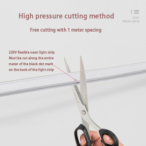 Đèn Neon 220V 8*16mm 100m ngoài trời không thấm nước linh hoạt <span class=keywords><strong>LED</strong></span> Strip ánh sáng SMD2835 120LED nhiều màu đèn neon - Product Image 4