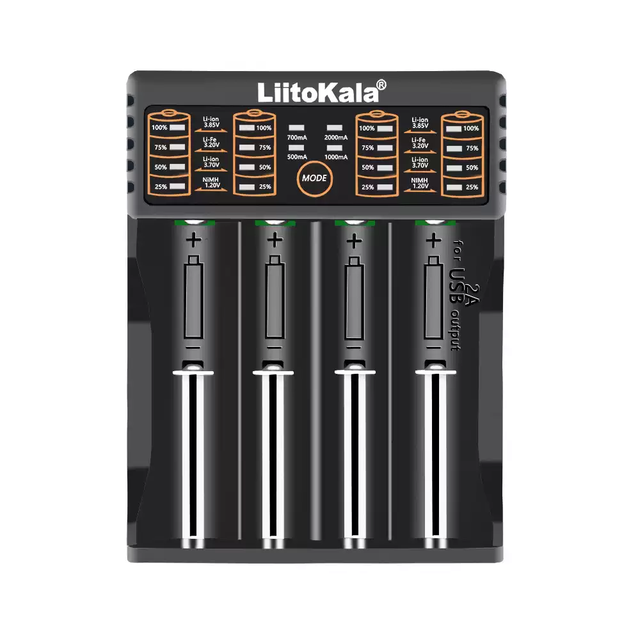 LiitoKala lii-402 18650 Lithium Battery Charger with USB TYPE-C Output