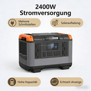 2000W 2400W Portable Power Station 2000Wh LiFePO4 EU <b>Plug</b> Pure Sine Wave Solar Generator For Camping RV Emergency - Product Image 4