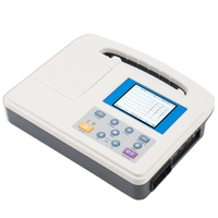 Machine ECG portable VS-E024 3 canaux 12 fils rentable 3.5 pouces 5 pouces même prix compétitif avec une grande précision