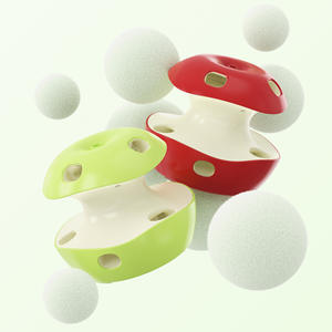 Juguete Eléctrico para Gatos con Forma de Manzana, <span class=keywords><strong>Oruga</strong></span> que se Mueve y <span class=keywords><strong>Mariposa</strong></span> que se Agita para Juego Interactivo - Product Image 1