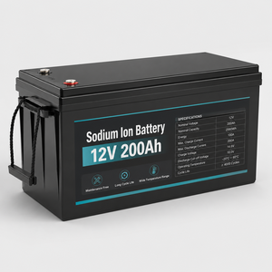 Batterie Sodium-ion (Na+) SIB 12V 200Ah avec protection basse température, BMS 100A, stockage d'énergie 2400Wh pour système solaire, réseau et usage domestique - Product Image 1