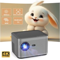 Vente en gros HY350 Mini projecteur intelligent 350ANSI 1080P LED 4K Vidéo Google App Android 11 BT5.0 pour Home cinéma Projecteur Android