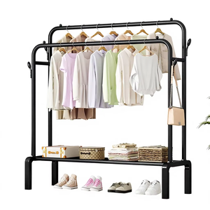 Séchoir à linge pliable pour usage intérieur et extérieur avec cintres légers et portables - Product Image 6