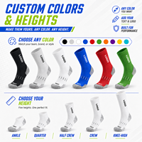 Chaussettes de sport respirantes en maille personnalisées avec logo, chaussettes en coton jacquard personnalisées pour le sport et la course à pied