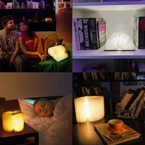 Lámpara de Noche LED Plegable Personalizada de Venta Caliente de Fábrica al por Mayor, Lámpara de Libro Portátil Pequeña para Decoración del Campus y Vivienda - Product Image 5