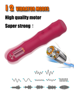USB-Aufladbarer Silikon Erwachsenen-Sexspielzeug Klitoris-Stimulator für Frauen Bambusförmiger Dildo-Vibrator