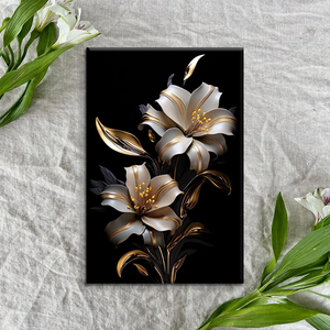 Nuova <span class=keywords><strong>Arte</strong></span> Astratta a Olio con Fiori, Stampa Digitale su Tela ad Alta Definizione, Impermeabile ed Ecologica, Decorazione per Soggiorno - Product Image 3