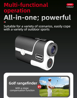 Télémètre laser de golf 7X nouvelle génération avec verrouillage de mât, sport, vibration, portée de 1500 mètres
