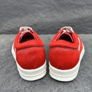 נעלי מעצבים באיכות גבוהה גברים מעצבים יוניסקס אדום וינטג 'נעלי ספורט עם פרווה - Product Image 6