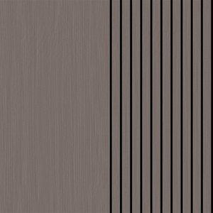 Panneau mural cannelé en PVC 3D de 3mm Panneau mural acoustique décoratif Papier peint imperméable à décoller et à coller Installation facile - Product Image 1