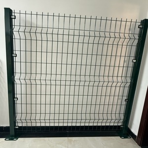 Ngoài trời 3D Bảng điều chỉnh hàng rào cong hàn dây lưới hàng rào sân bay thép mạ kẽm an ninh 3D hàng rào kim loại cho vườn - Product Image 2