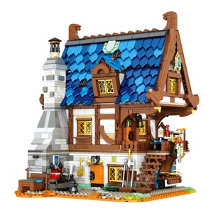 Reobrix 66005 Bloques de Construcción Casa de Taller Medieval Juguete de Ladrillos para Niños de 5 a 7 Años - Product Image 1