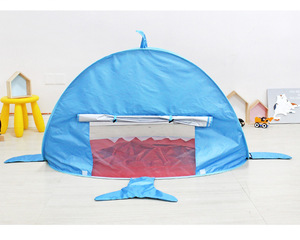 Carpa Infantil de Una Habitación con Diseño de Tiburón, Directo de Fábrica, OEM/ODM, Tela Oxford, Carpa de <span class=keywords><strong>Camping</strong></span> para las Cuatro Estaciones, de Apertura Rápida y Plegable para Exteriores - Product Image 5