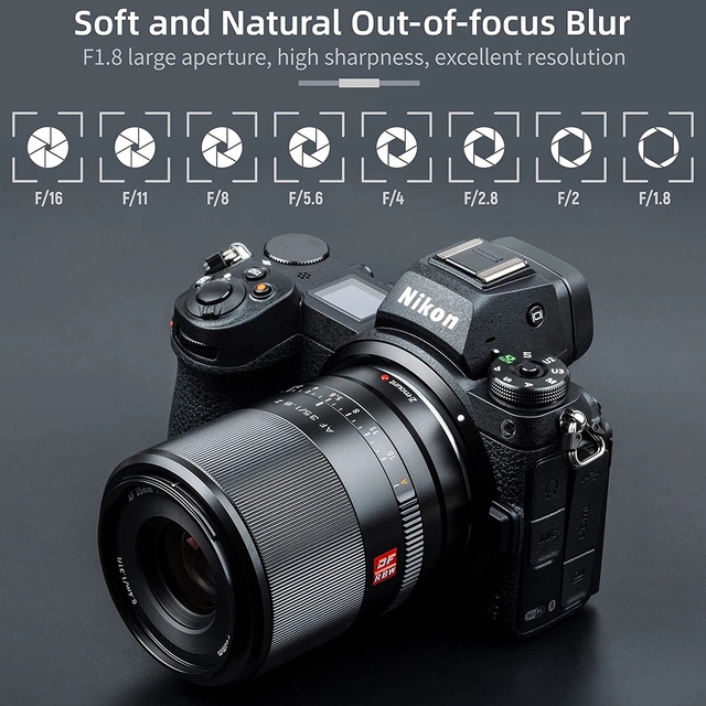 Viltrox 35mm F1.8 Z Mount Camera Lens AF Full Frame Wide Angle Prime Large Aperture for Z6 II Z7II Z50 Zfc