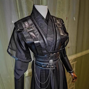 Disfraz de Cosplay de Mo Ran, Traje de Anime para Hombre, Hanfu Negro Chino Antiguo de Zhou Hui Hei Shui Gu Yun - Product Image 3