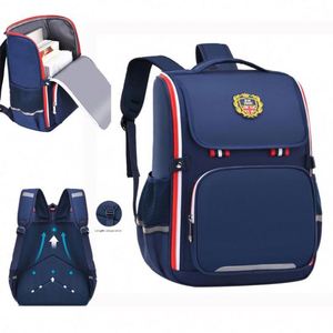 Mochila Escolar para Niños, Estilo Inglés, con Correa de Hombro Arqueada, de Gran Capacidad, Impermeable, de Poliéster, con Cierre, Venta al Por Mayor de Fábrica - Product Image 4