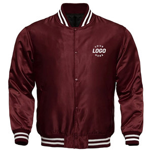 Chaquetas Varsity de Lona para Hombre, Diseño Personalizado de Alta Calidad, Invierno, Patrón Sólido, Secado Rápido, Transpirables, Reversibles, Venta al Por Mayor - Product Image 1