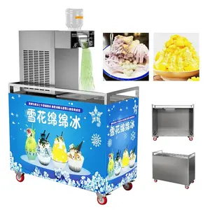 Machine à glace automatique à flocons de neige Prix Machine à flocons de neige à lait Machine à crème glacée à neige Machine à glaçons