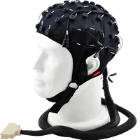 Casque d'enregistrement EEG compatible Neuroscan ; Casque d'électrodes EEG à 64 canaux pour la neurofeedback, la psychologie et la recherche en neurosciences