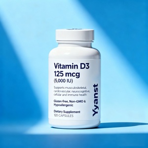 Cápsulas de Suplemento Dietético de Vitamina D3 de 5000 UI, Marca Privada OEM/ODM, Salud Inmunológica, Fabricante de Alimentos Saludables - Product Image 1