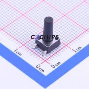 K2-1102SP-Q4SC-04 Tactile Switch SMD-4P,6x6mm Switch Single Pole Single Throw Round Button 2.5N Vertical Mount - Product Image 1