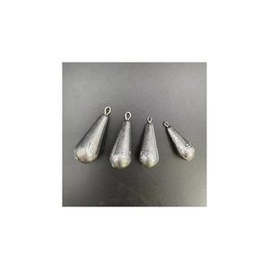 Plomb de pêche en forme de larme 150g résistant à la corrosion pour cannes à lancer et accessoires de pêche - Product Image 4