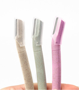 Vente en gros de tondeuses à sourcils écologiques en blé et en acier inoxydable à lame unique, nouveau design 2020 - Product Image 3