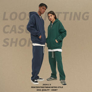 2024 סתיו חורף גברים קרדיגן הסוודר מותג מעובה פליז מעובה 350 גרם כפול רוכסן כפול חדש גאות ושפל דפוס מוצק - Product Image 2