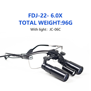 Burite 6x <span class=keywords><strong>Flip</strong></span>-<span class=keywords><strong>up</strong></span> phẫu thuật Ent LOUPES với highlight Led Đèn Pha Ent nha khoa Kepler kính lúp với barrery - Product Image 2