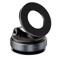 Support magnétique double face pliable et rétractable K007 pour téléphone portable avec fixation par ventouse pour voiture