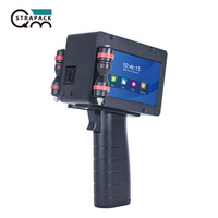 Impresora de Inyección de Tinta Portátil de Mano con Pantalla Táctil de 4.3'', Recargable, Multi-idiomas, Máquina de Codificación de Inyección de Tinta de Secado Rápido